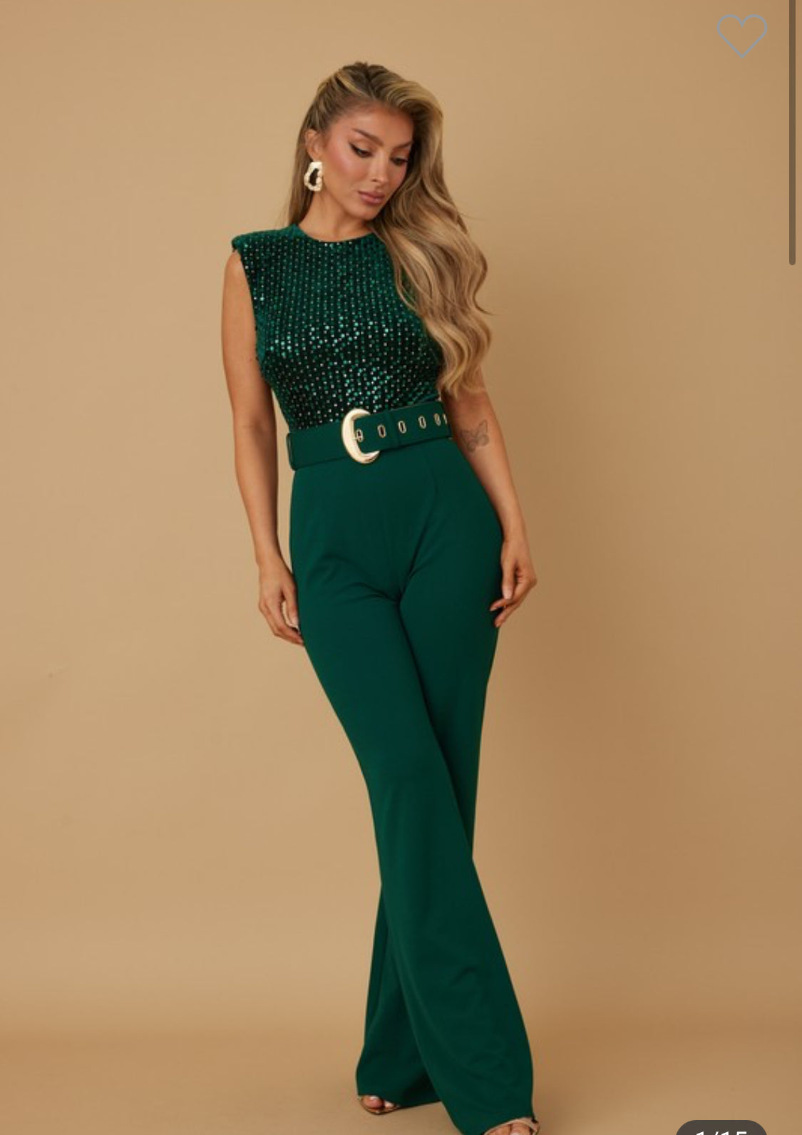 Velvet Sequins Jumpsuit