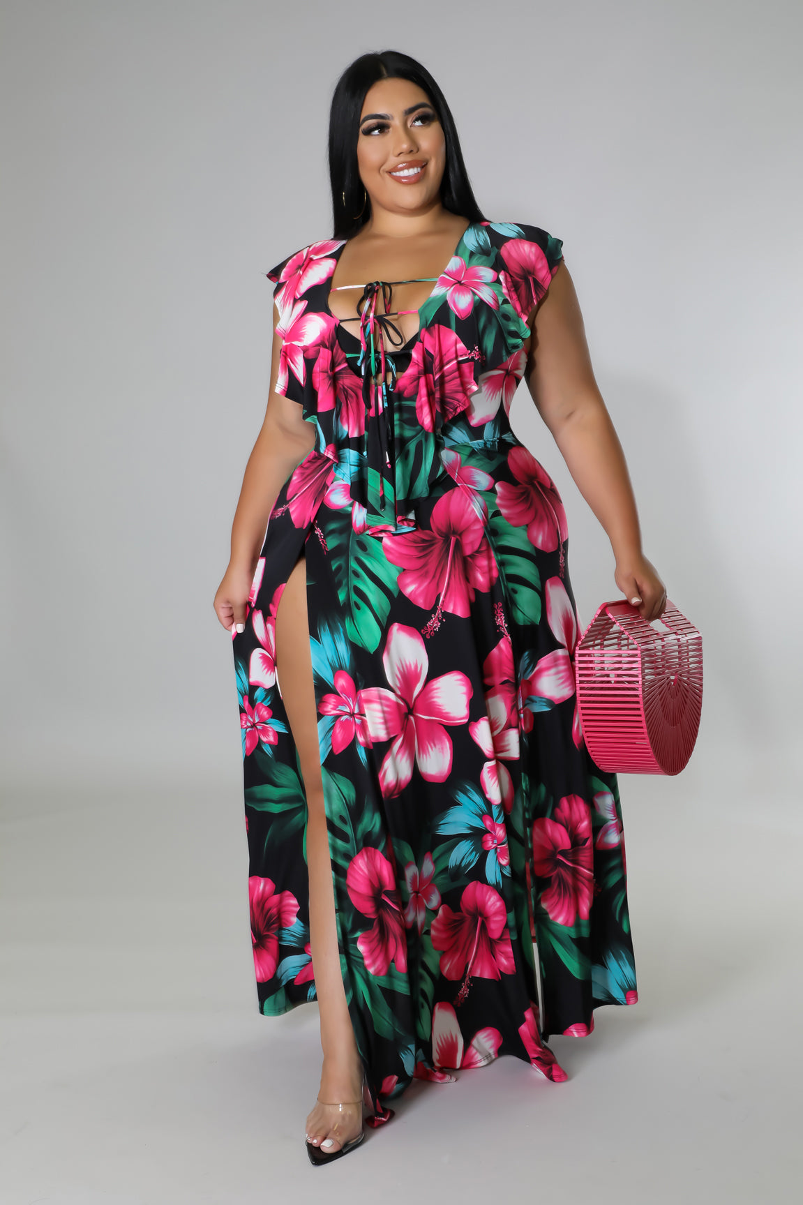 Devine Lilies Floral Dress
