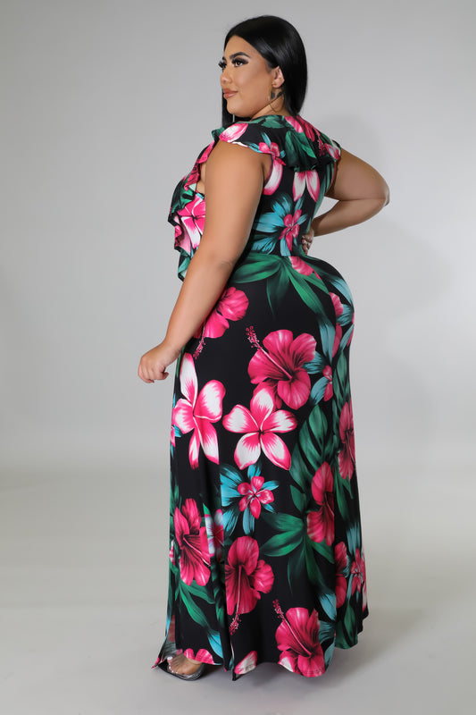 Devine Lilies Floral Dress