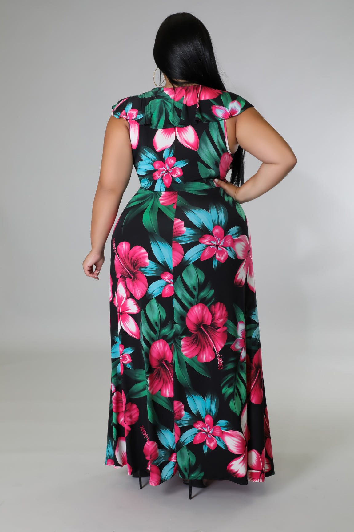 Devine Lilies Floral Dress