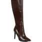 Indulgent High Heeled Croc Calf Boots