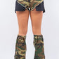 Short and Leg Warmer Set in Camo