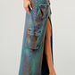 ATHINA VINTAGE HAND WASHED BUTTON UP SLIT DRESS