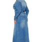 WOMEN FASHION DENIM LONG MAXI DRESS