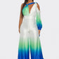 Ocean Satin Ombre Jumpsuit