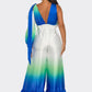 Ocean Satin Ombre Jumpsuit