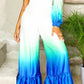 Ocean Satin Ombre Jumpsuit