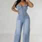 WOMEN FASHION DENIM JUMPSUIT