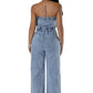 WOMEN FASHION DENIM JUMPSUIT